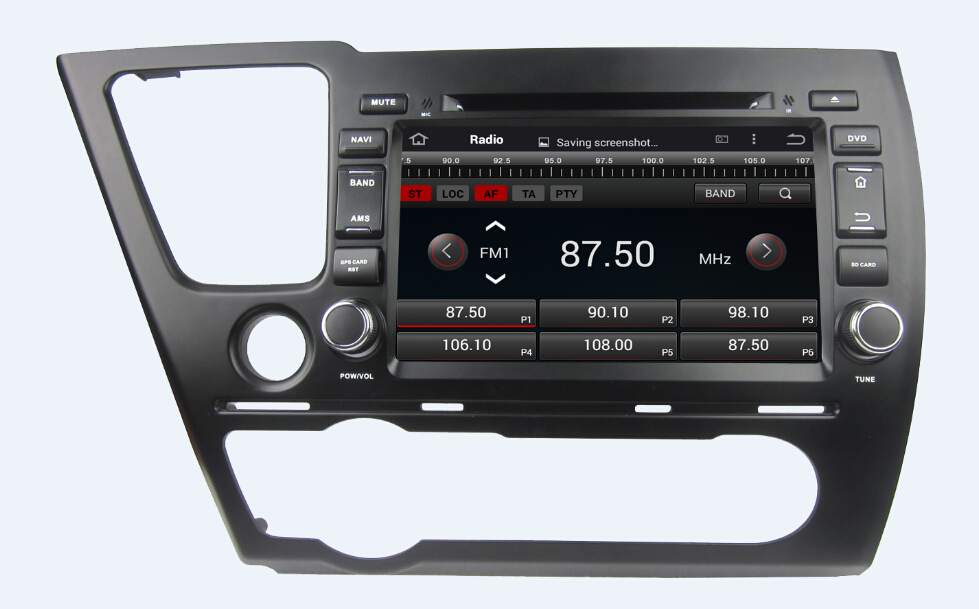 Navigatie Honda civic hybrid vanaf 2013 8 inch android 4.4 dvd